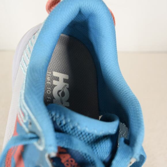 Women's Hoka One One Carbon X Teal & Peach Athletic Shoes Sz 7.5/ 39.3 F272191 - Picture 15 of 16